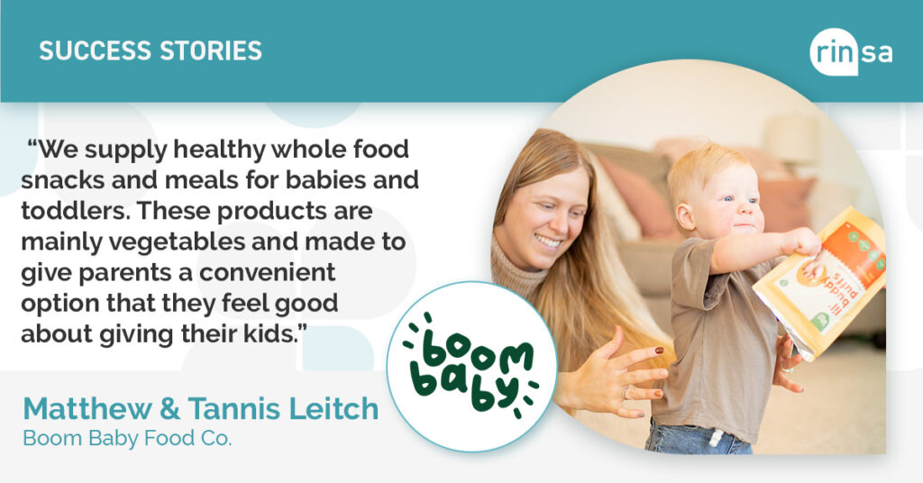 Entrepreneurs 6 TCC RINSA Success Story Matthew and Tannis Leitch Boom Baby Food Editorial FB